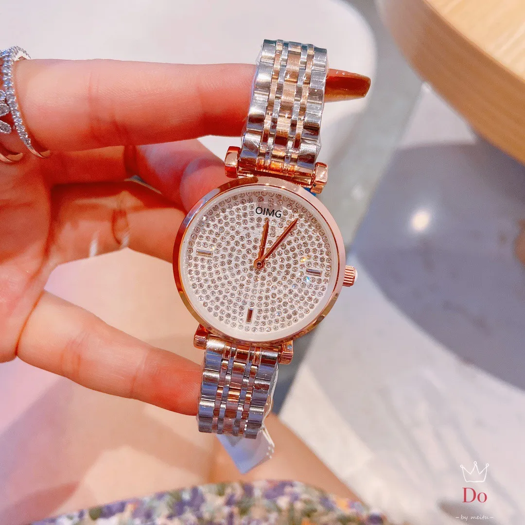 

2021 new ladies watch full-featured quartz watch full of diamonds trendy fashion stainless steel strap high quality aaa high-end