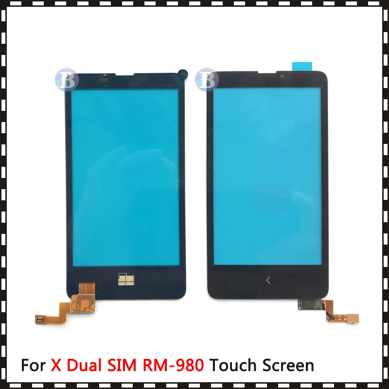 Сенсорный экран для Nokia X 4 0 дюйма с двумя SIM-картами RM-980 черный | Мобильные