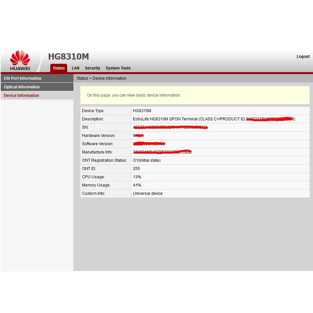 Оригинальный Новый 10 шт onu gpon epon hua wei ont FTTH fiberhome модем hg8310m hg8010h 1GE GPON ONU ONT с