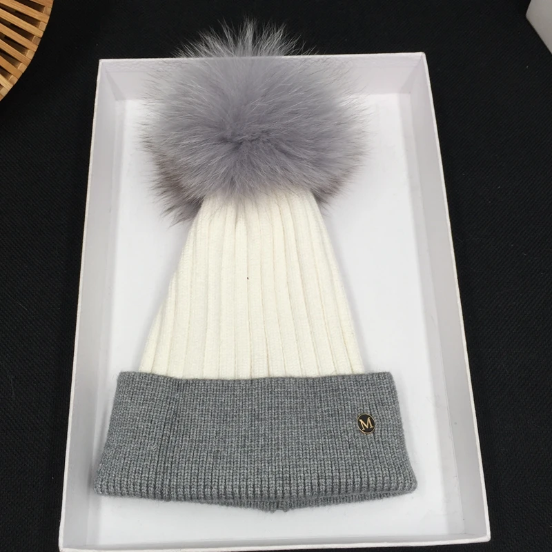Новая зимняя шапка женская шерстяная вязаная универсальная Корейская