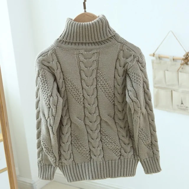 

Rlyaeiz Baby Girls Boys Sweaters 2019 Autumn Winter Casual Kids Clothes Turtleneck Pullover Knitwear Knitting Children Sweater