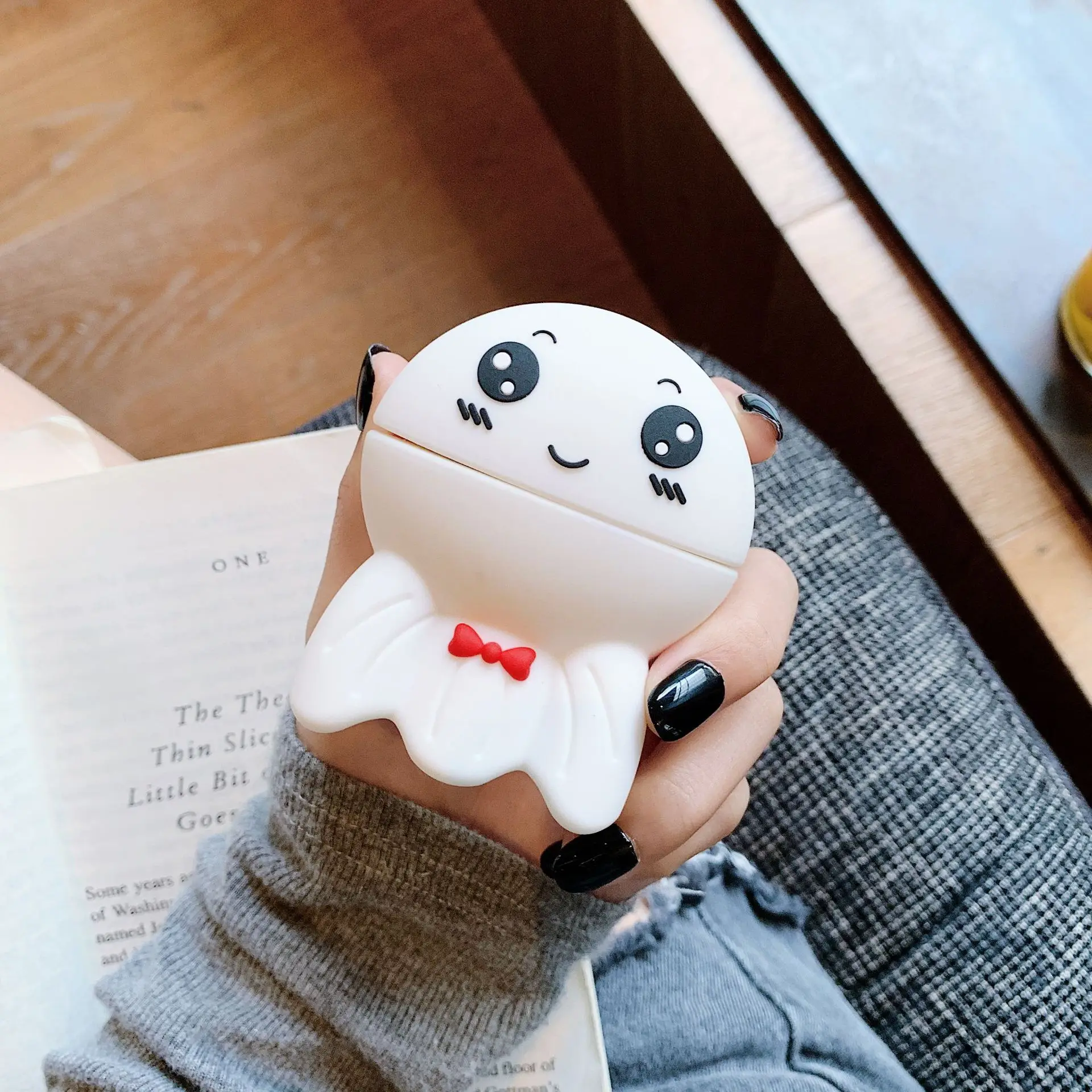 Чехол для Airpods 1/2 силиконовый чехол наушников 3D мультяшный милый солнечный свет