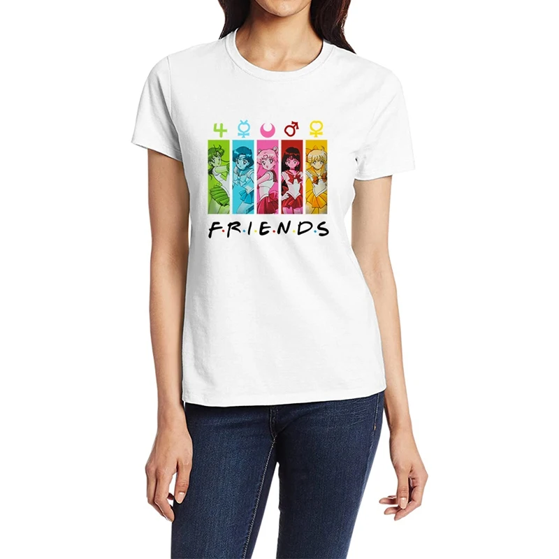 

Kawaii Harajuku T Shirt Women Cute Anime Funny Cartoon Printed T-shirt 90s Graphic Tshirt Fashion Top Tees Female