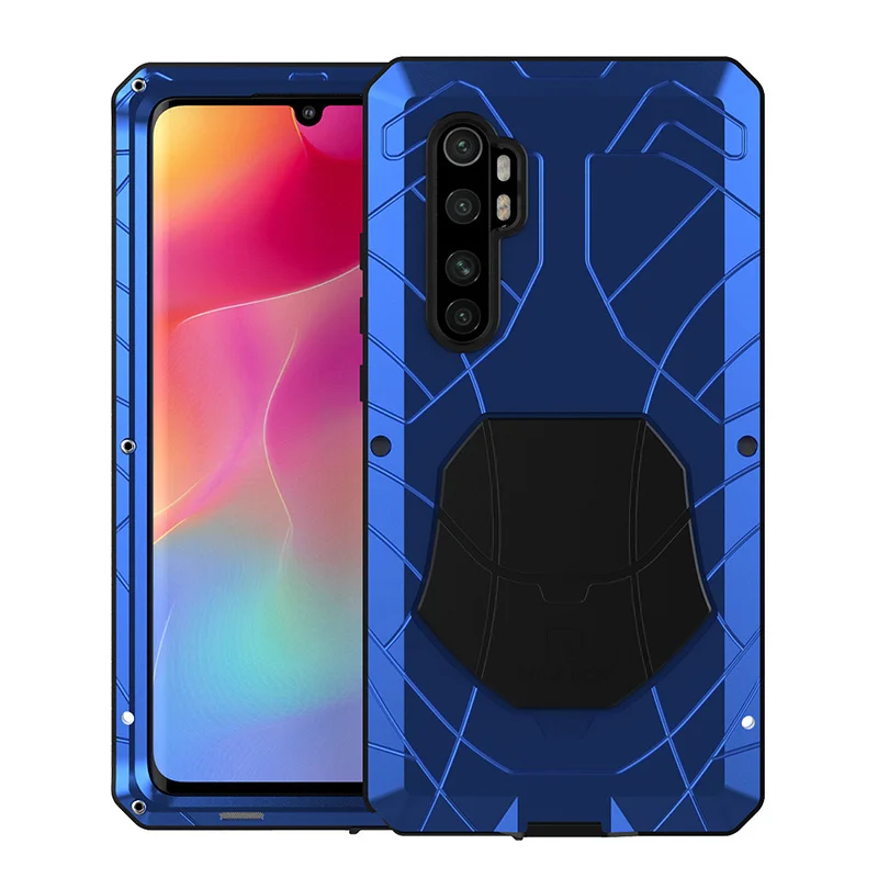 

Полный защитный чехол-это Xiaomi мобильный телефон, алюминиевый и металлический корпус, противоударный, Xiaomi note 10 Lite pro