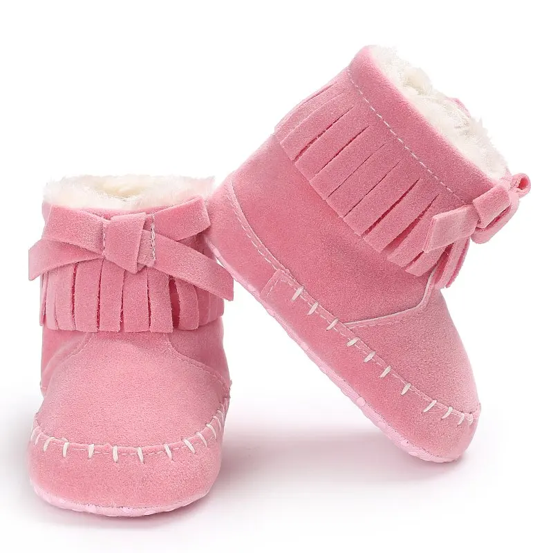 Детские зимние ботинки 2018 детская обувь для первых шагов детские с бантом