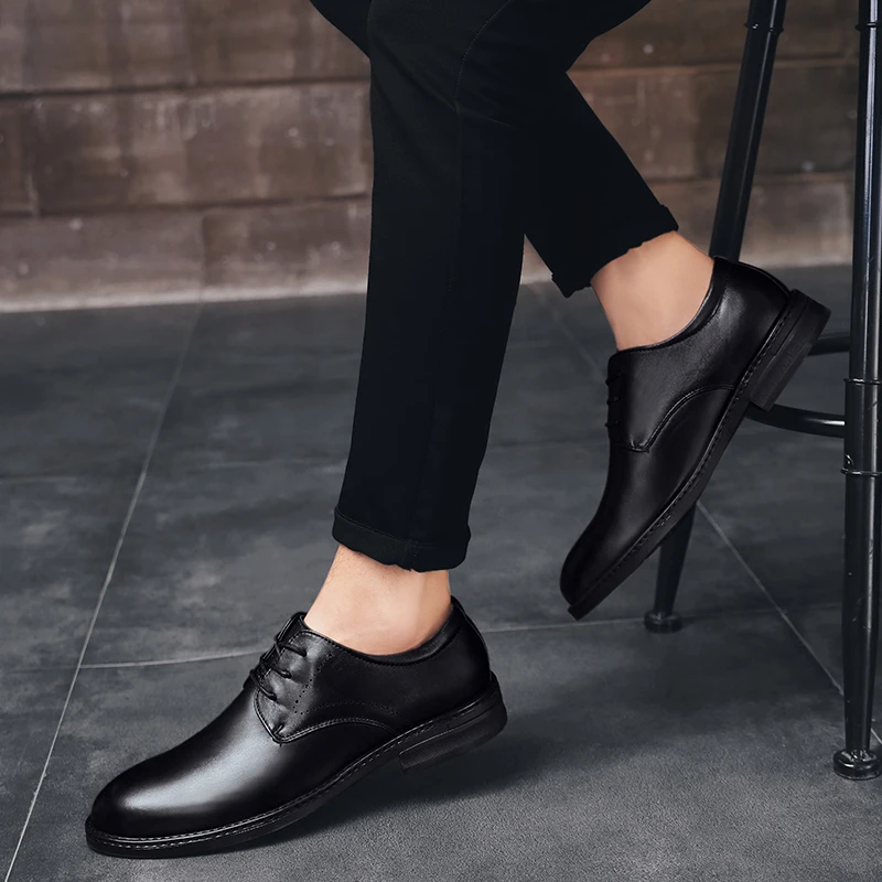 

Sneaker Casual Shoes Zapatos Hombre Casual Sneakers Men Shoes For Leather Shoe Man Boots Mens Men's Spring BlackFashion