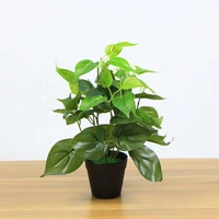 hot sale plastic artificial ficus bonsai tree leaves plants for decoration