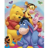 5d diy diamond painting winnie the pooh cross stitch kits diamond embroidery diamond mosaic home decor art gift