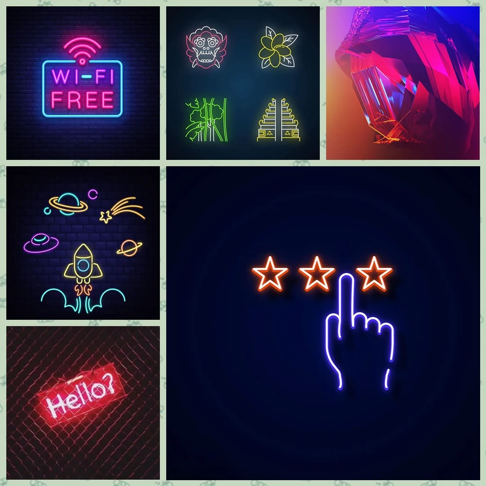 

Настенный декор неонового типа, гобелен, эстетическое украшение для дома, гостиной, настенное украшение, фоновая настенная ткань