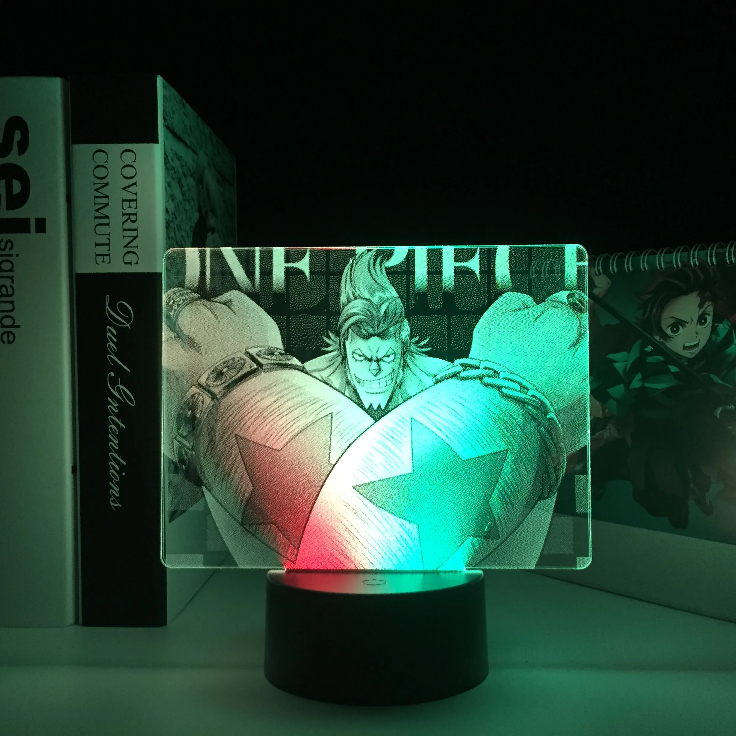 3D лампа с двумя большими железными руками для мужчин аниме-фигурка визуальная