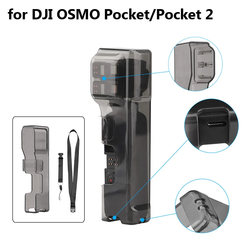 

Чехол-накладка для камеры DJI OSMO Pocket 2, портативный, с защитой от потери