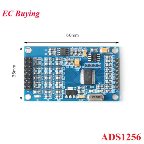 ADS1256 24-битный 8-канальный модуль ADC AD, высокая точность, ADS1256IDB, модуль сбора данных ADC, 5 В, интерфейс SPI