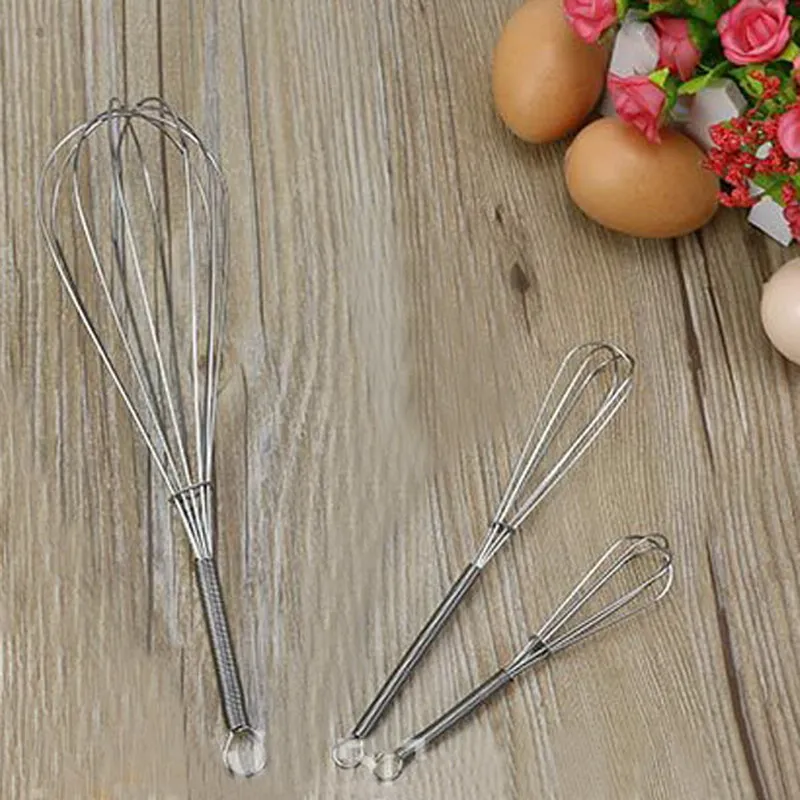 

Stainless Steel Handle Egg Beater Drink Whisk Mixer Foamer Kitchen Egg Beater Mini Handle Mixer Stirrer Tools