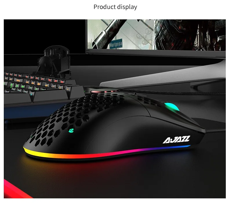 Игровая мышь AJAZZ проводная 10000DPI 16000DPI 7 клавиш 6 точек/дюйм | Компьютеры и офис