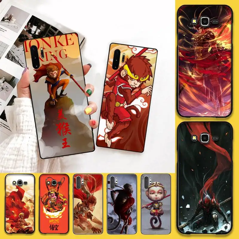 Мягкий силиконовый чехол CUTEWANAN MONKEY KING Wu Kong из ТПУ для Samsung Note 7 8 9 10 pro Galaxy J7 J8 J6 Plus 2018