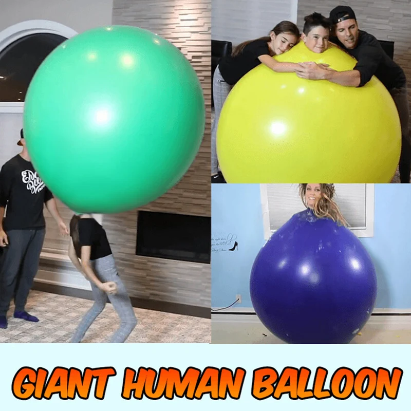 Giant Human Balloon 36 Inch Round Balloons Extra Jumbo & Thick Giant Latex Balloon for Wedding Birthday Event Decor GQ