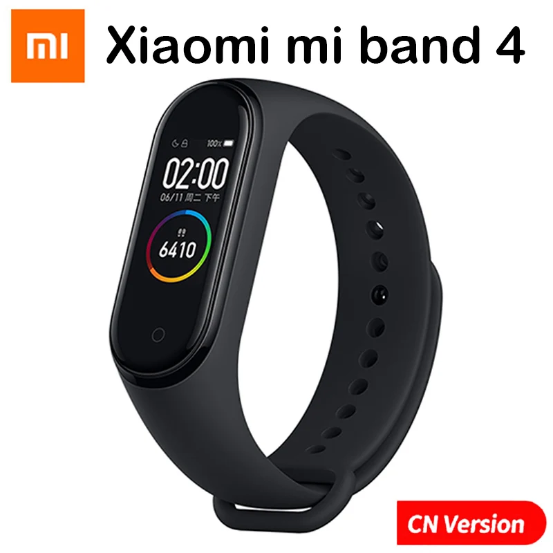 mi band 4(CN) Xiaomi mi Band 4 и 3 умные браслеты mi band Браслет пульсометр фитнес-трек сенсорный экран pulsera intelgent часы - Цвет: mi band 4(CN)