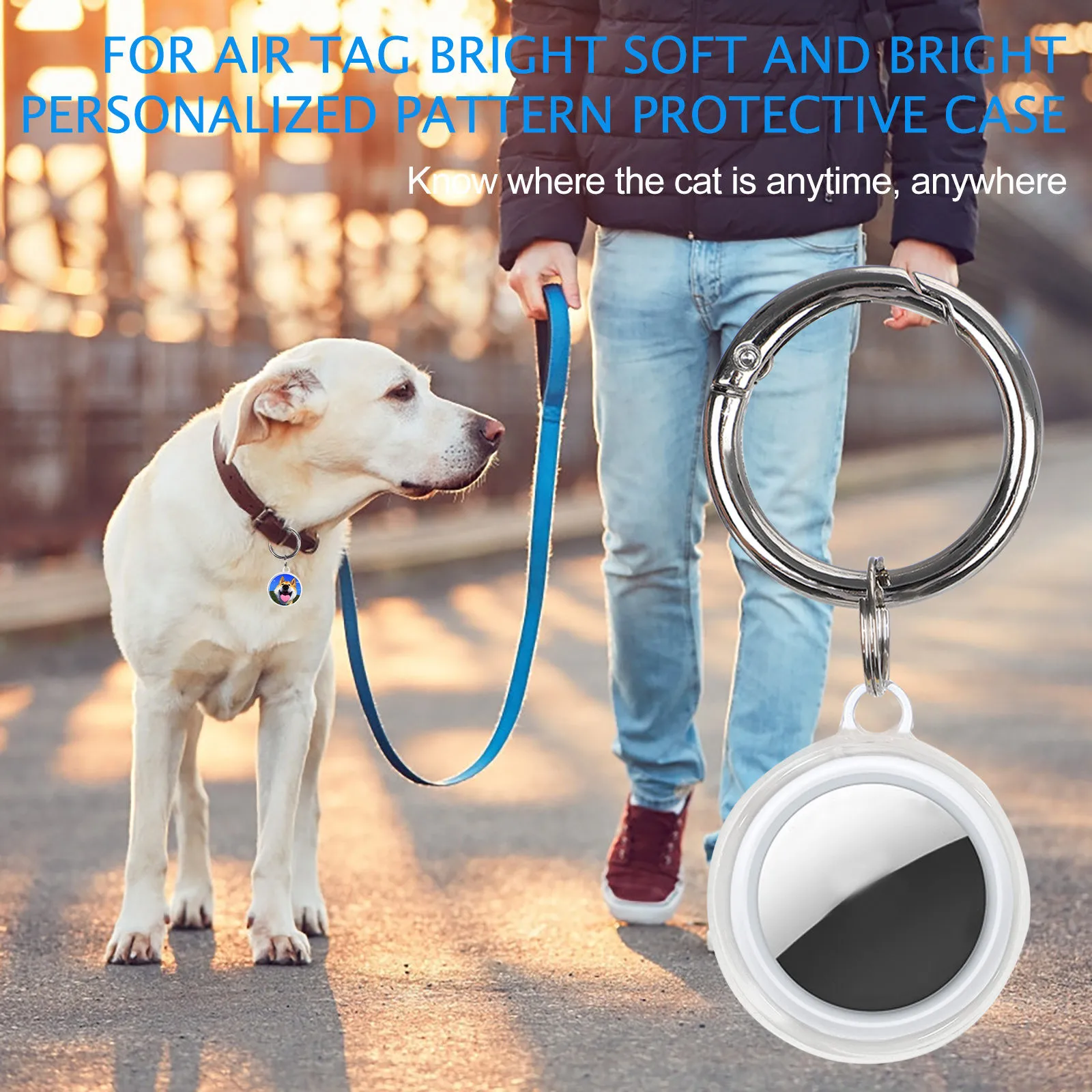 

For Apple Airtags Case Silicone Keychain Protective For Airtag Tracker Locator Device Anti-lost For airtag Case llavero
