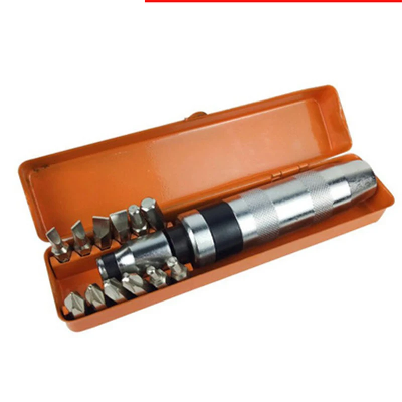 

13 шт. набор ударных бит отверток Набор отверток железный ящик хром-ванадиевая сталь набор электрических отверток