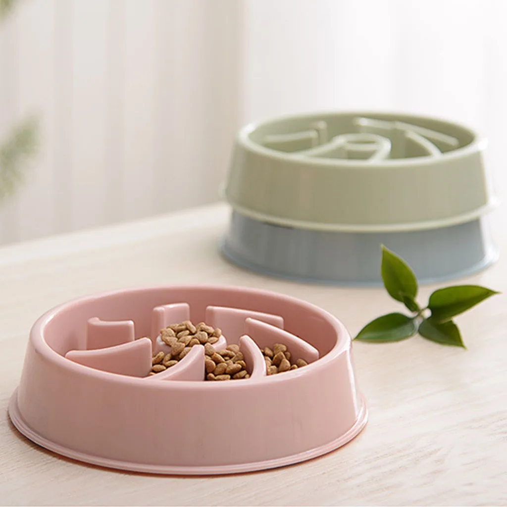 Для Кормления Собаки Еда чаши щенок замедленное Питание Кормление блюдо