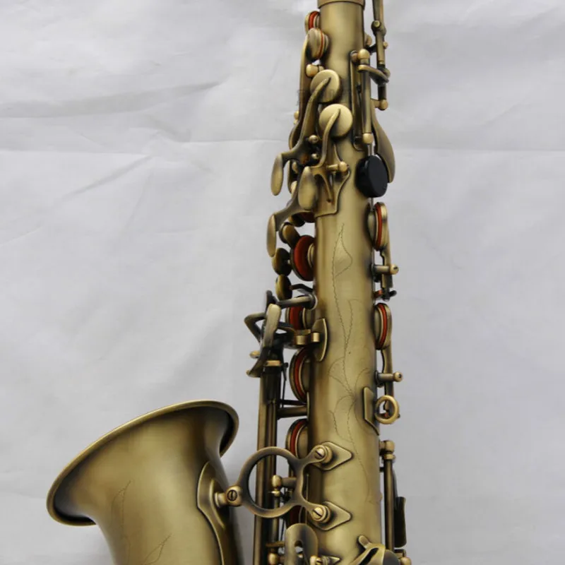 Профессиональный античный альт саксофон свернутый Note отверстие Eb Sax High F # с