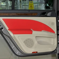 4pcsset microfiber leather car door handle door armrest panel cover trim for skoda superb