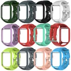 Ремешок силиконовый сменный для смарт-часов TomTom Runner 2 3 Spark 3, GPS, спортивный браслет для Tom Runner 3