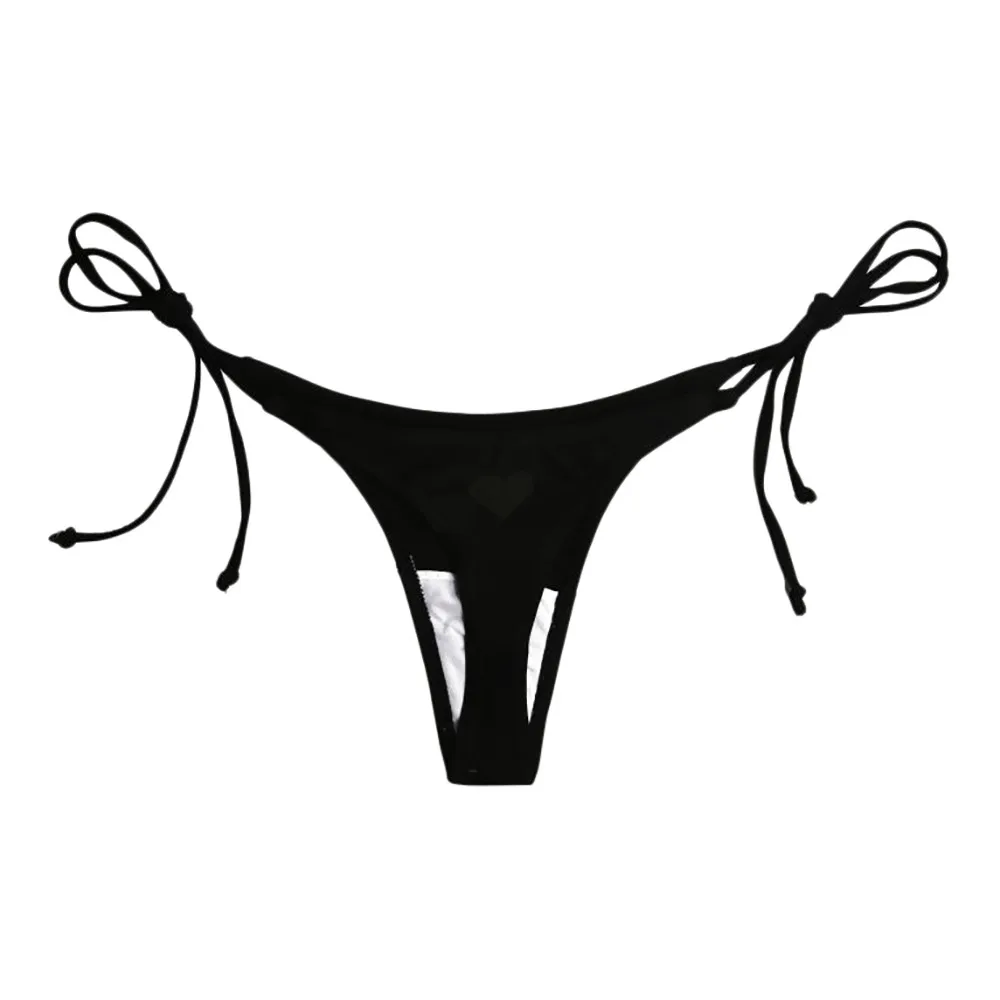 

Sexy Bikini Bottoms Swimwear Womens Swimsuits Push-Up Cheeky Thong Bathing Suit Brazilian Beach Side Tie Bikini Underwear Swim