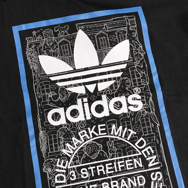 Оригинальные мужские футболки с коротким рукавом спортивная одежда|adidas original t-shirt