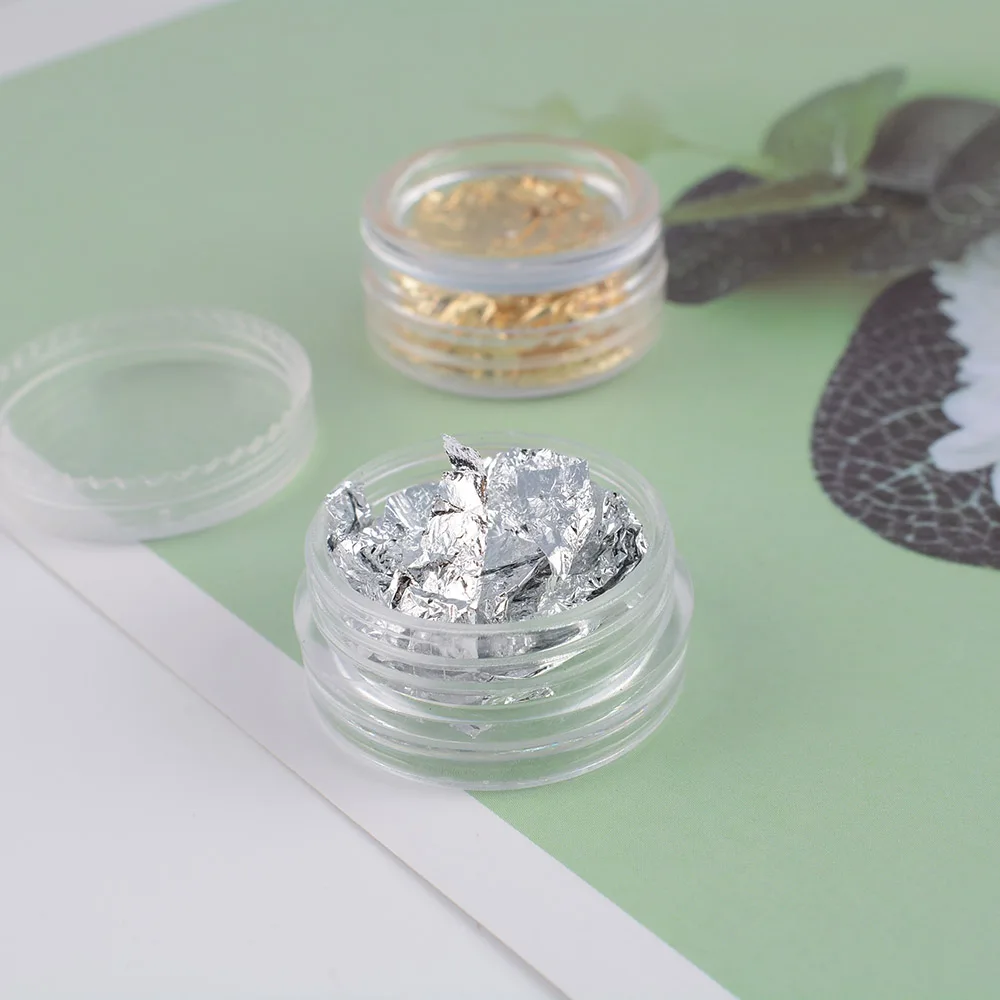 Лидер продаж 1 коробка золотой серебристый неправильной формы алюминиевая