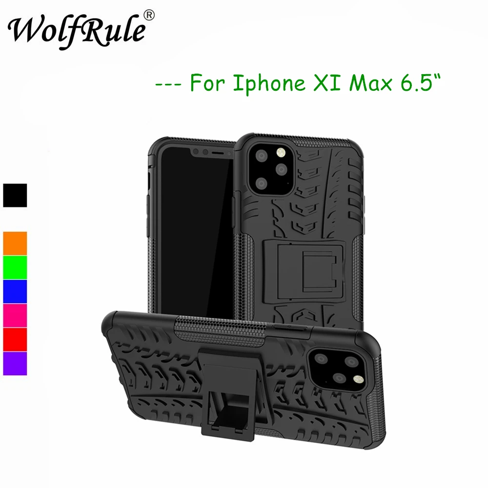 

Для Iphone XI Max, 2019, чехол 6,5 дюйма, двухслойный армированный силиконовый чехол для Iphone XI Max, 2019, чехол для телефона с подставкой 6,5 дюйма