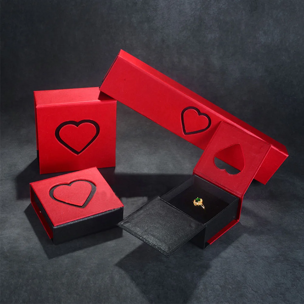 Изысканная Подарочная коробка для ювелирных изделий органайзер шкатулка