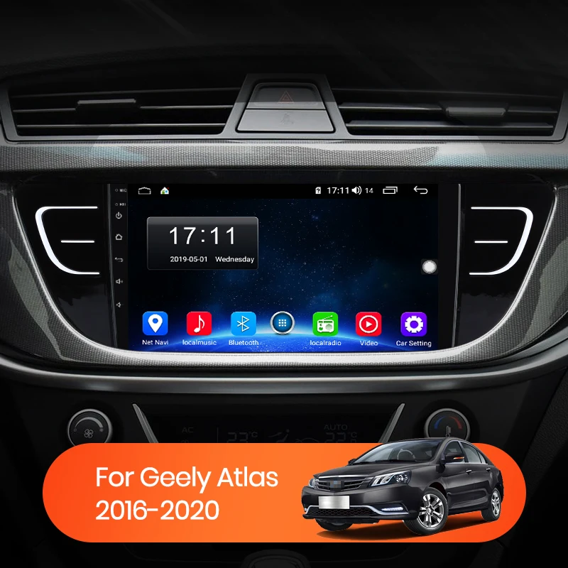 Автомагнитола AWESAFE PX9 для Geely NL-3 2016-2020 мультимедийный видеоплеер с GPS 2din Android 10 0 2 ГБ