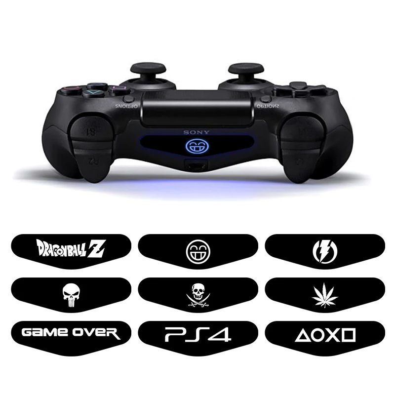 9 шт./компл. светильник светодиодный наклейки для кожи для Playstaion4 PS4 Геймпад светильник наклейки для PS4 Slim Ps4 pro игровой контроллер