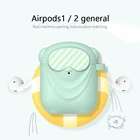 Подходит для Apple Airpods 12, защитный чехол, пыленепроницаемый защитный чехол, силиконовый милый кукольный аксессуар для наушников