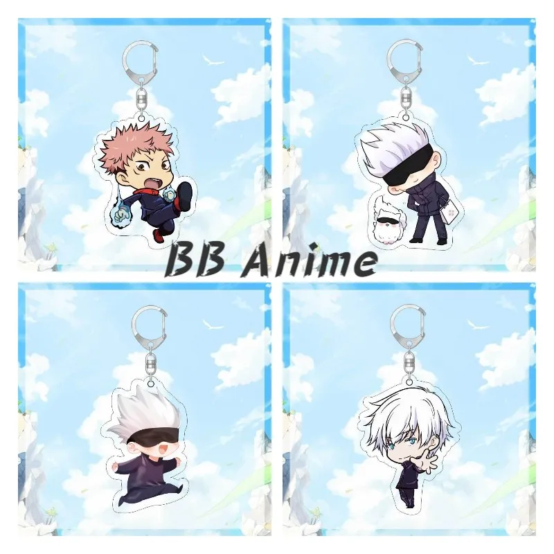 

Anime Jujutsu Kaisen Keychain Man Key Chain for Women Accessories Cute Bag Pendant Key Ring Acrylic BL Cartoon Friends Gifts