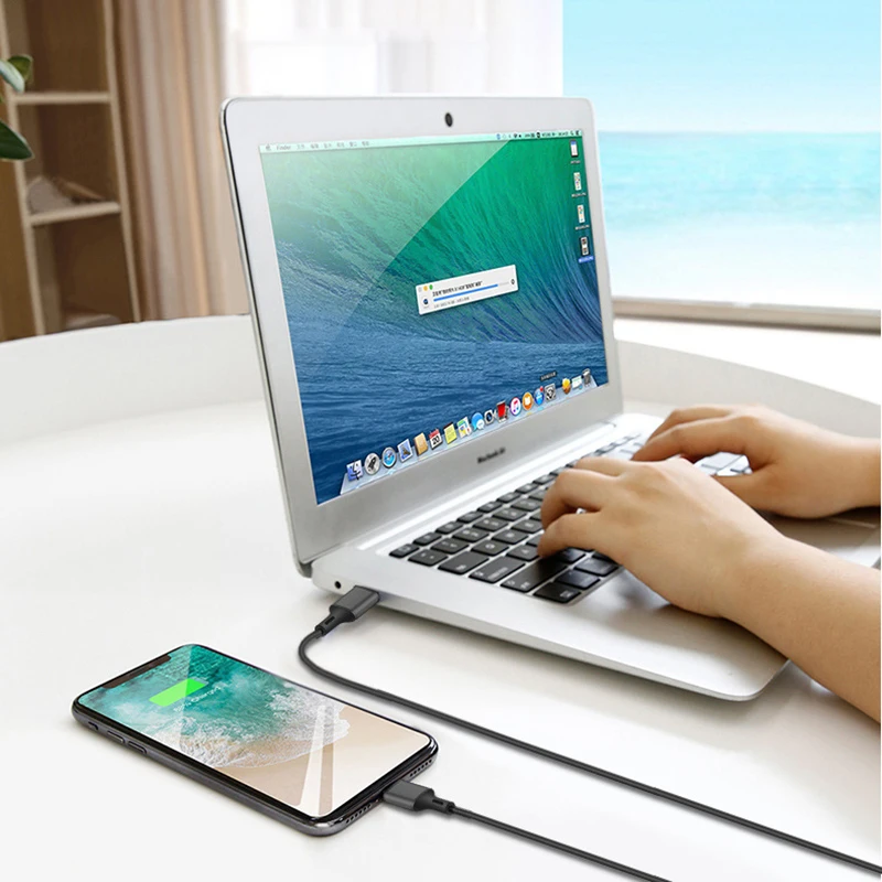 1 м 2 3 USB кабель зарядное устройство для iPhone 12 13 11 Pro Max X XR 5 8 7 6 6s Plus iPad нейлоновый