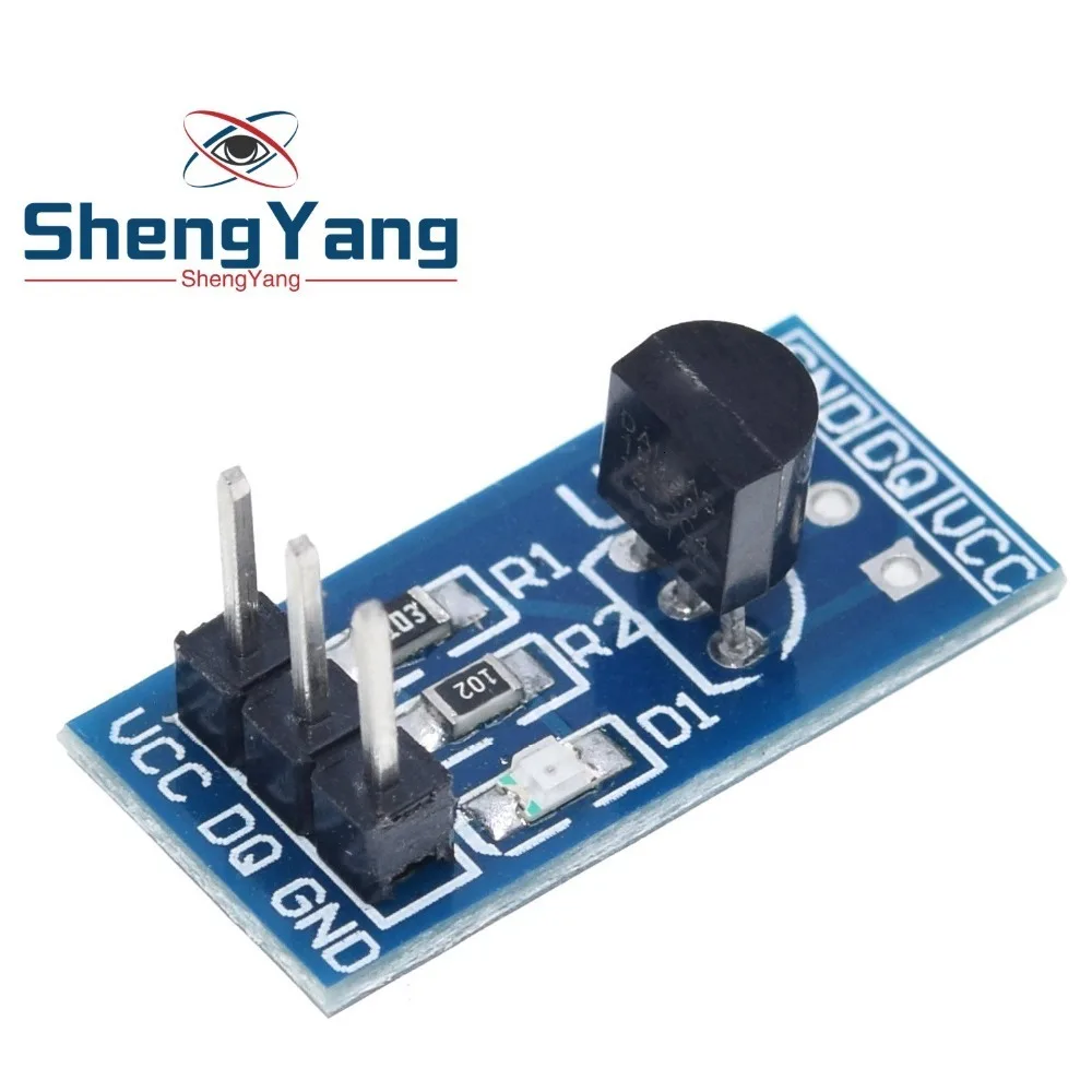 ShengYang 1 шт. DS18B20 модуль датчика измерения температуры для arduino