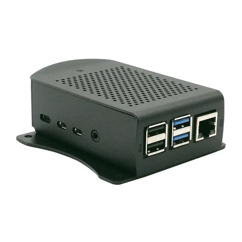 Оригинальный Raspberry Pi 4 2 ГБ Гб ОЗУ 64 карта памяти алюминиевый адаптер 3A Metel Box чехол