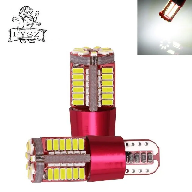 10 шт. T10 12 В 57 SMD 3014 15 Вт 6000 К Автомобильные светодиодные лампы от Canbus светильник