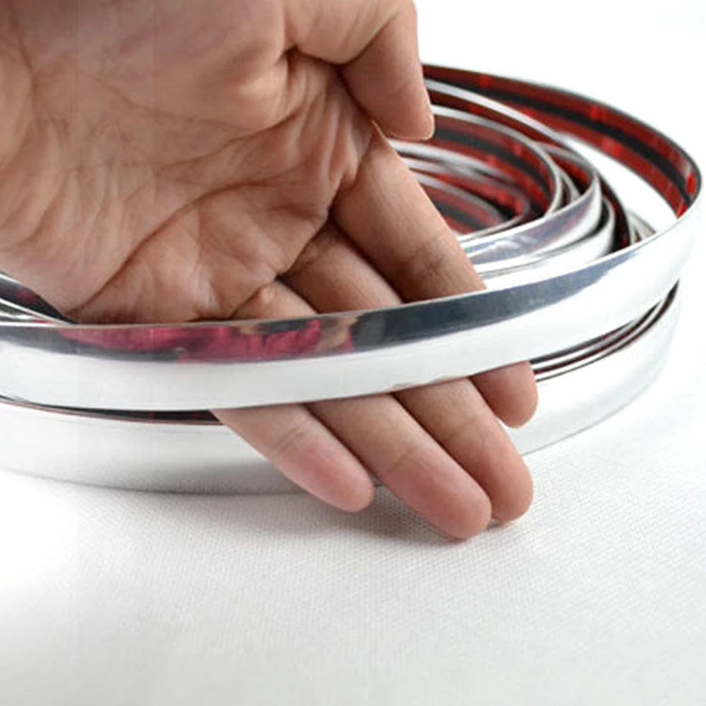

6mm/10mmx15m Universal Exterior Car Chrome Body Strip Bumper Auto Door Protective Car Window Moulding Styling Trim Sticker