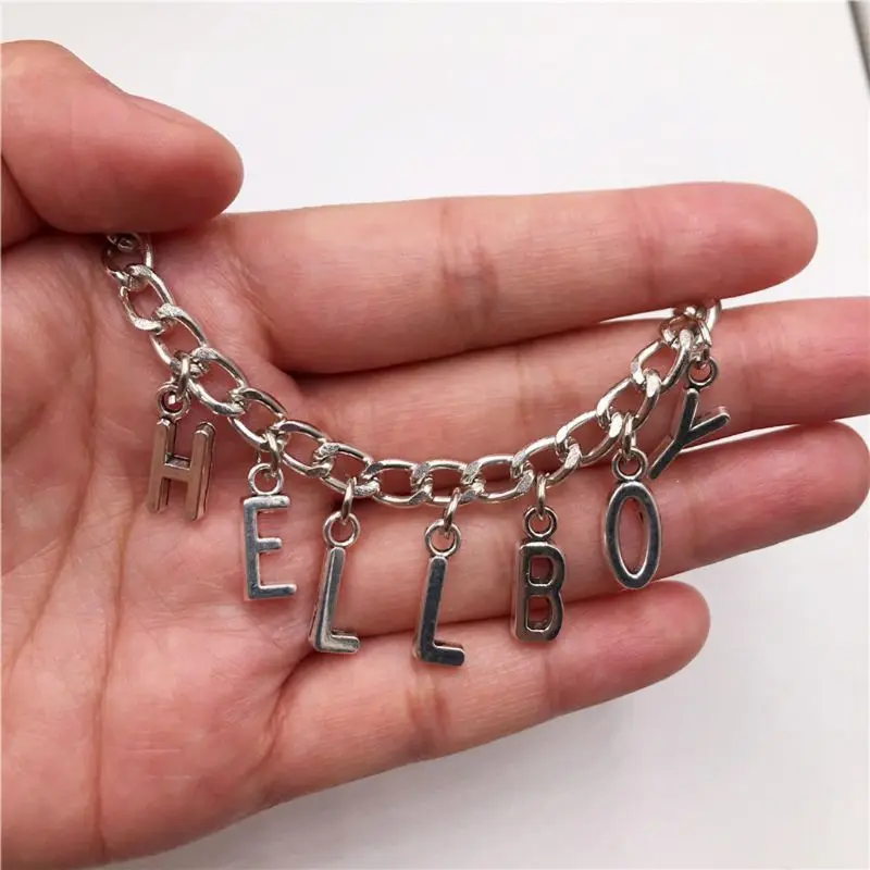 

Punk Style Silver Letter Pendant Necklace Women Trendy Party Choker Fashion Jewelry Unisex E15E