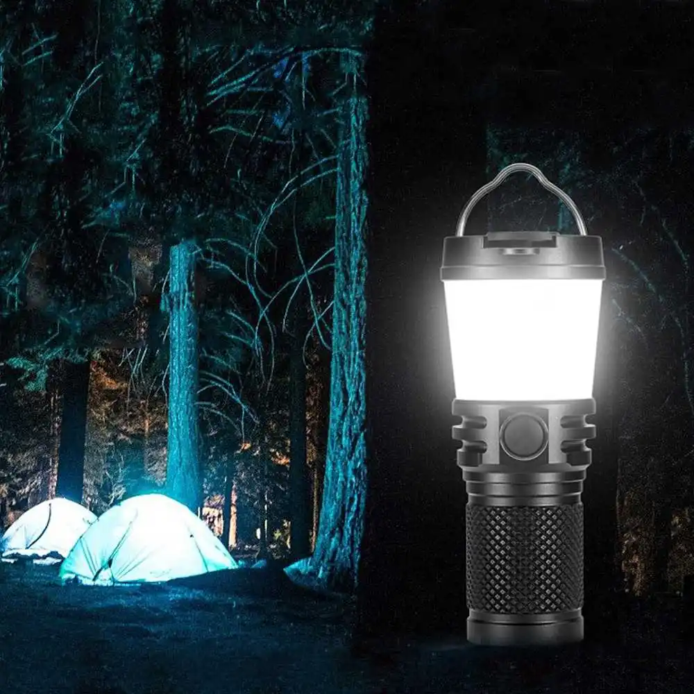 LUMINTOP Portable Camping Lamp IPX8 650lm Outdoor Camping Lighting Equipment Lantern Lamp Rechargeable 14500 Battery AA Light
