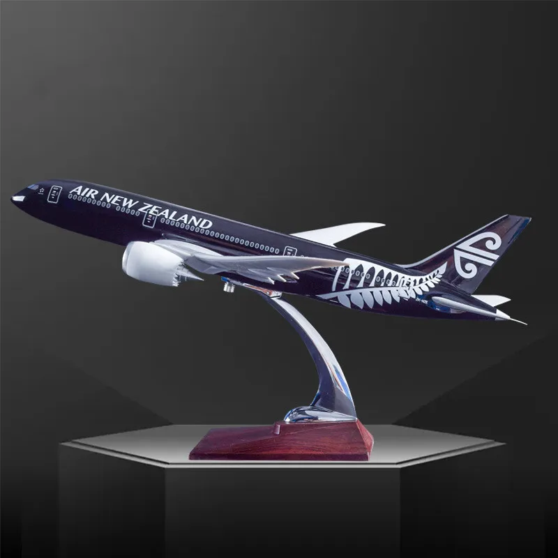 

Модель самолета из эпоксидной смолы 41 см, модель самолета авиакомпании Боинг 787 Новой Зеландии, литые игрушечные летательные аппараты, самолет, Авиалайнер, подарки для детей