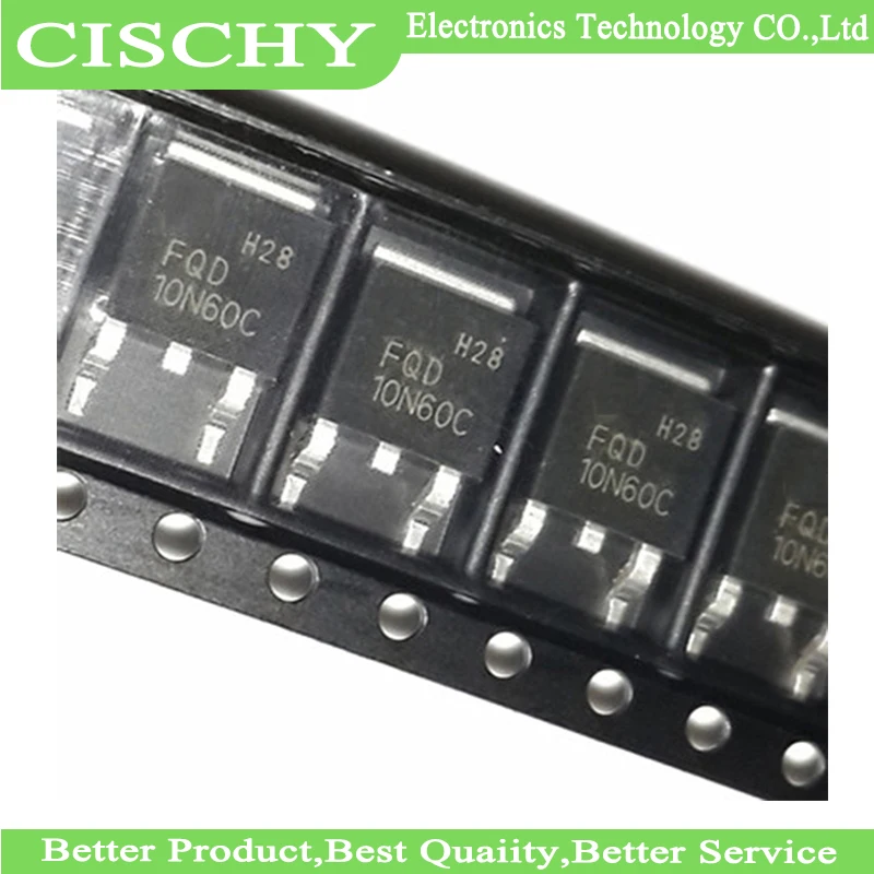 

20 шт./лот 10NM60 10N60 FQD10N60C STD10NM60N TO-252
