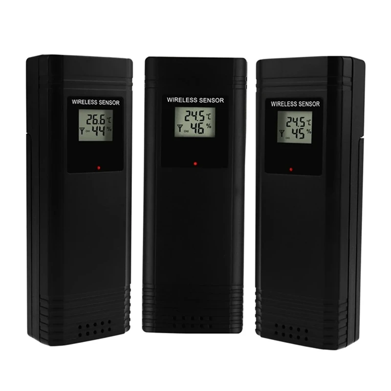 

Digital Wireless Weather Station Indoor Outdoor Thermometer Humidty with Alarm Clock Color Display Hygrometer
