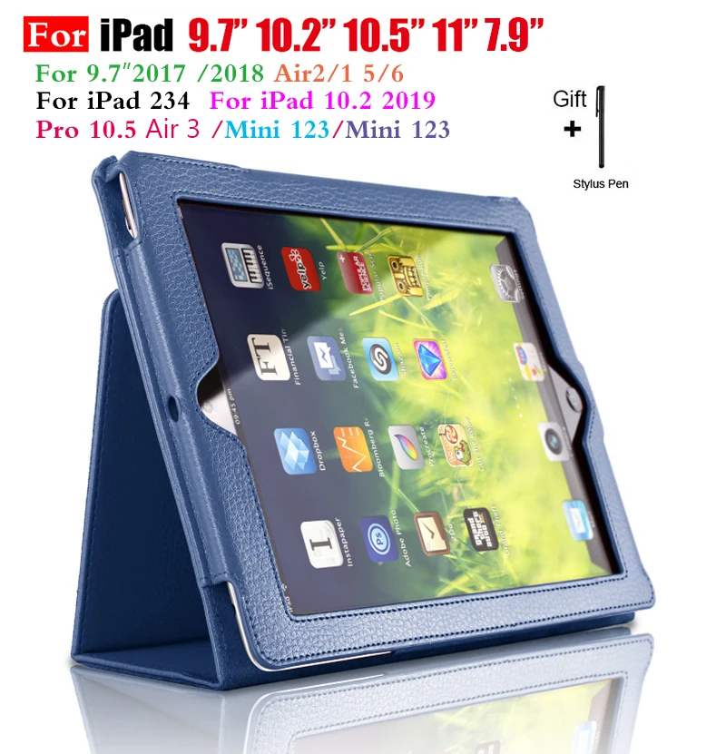 Чехол для iPad 2 3 4 откидной книжка из искусственной кожи с дисплеем Retina ipad ipad3 чехол