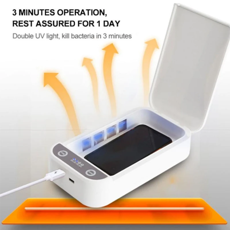 Коробка-Стерилизатор УФ портативная для телефонов устройство быстрой