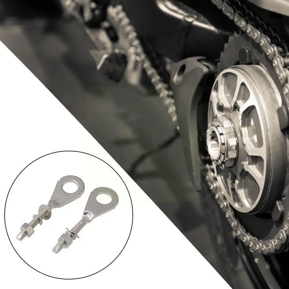 

1pair 7 Colors 12mm Rear Wheel Axle Hole Aluminum Chain Parts Modification Scooter Tensioner For Motorcycle Adjuster Access W5Z4