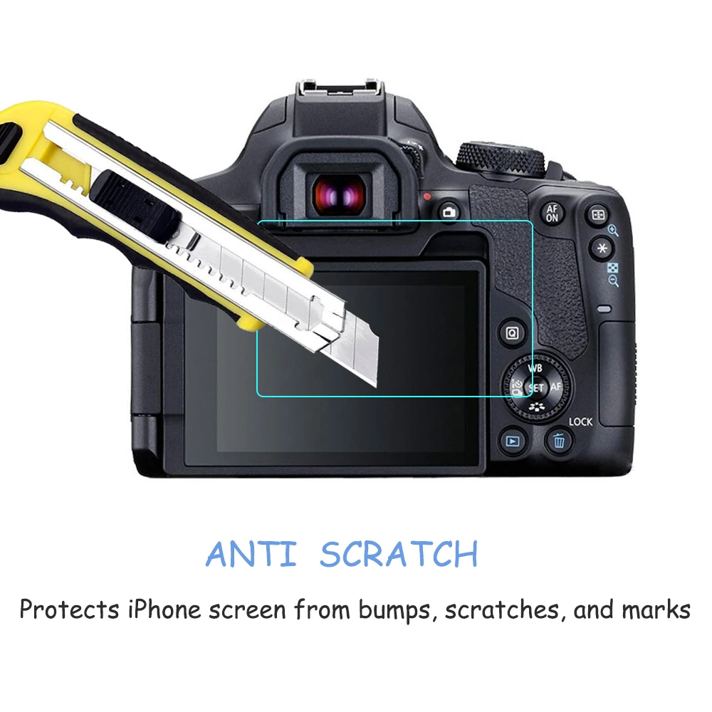 2 шт. 2.5D 9H прозрачное закаленное стекло Защита для экрана камеры Canon EOS 850D LCD от